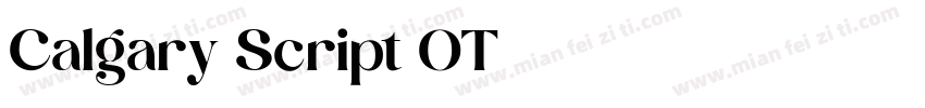 Calgary Script OT字体转换